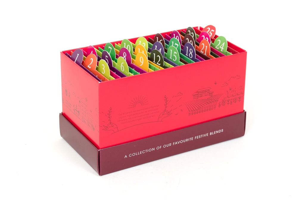 Teejoulukalenteri aarrearkku