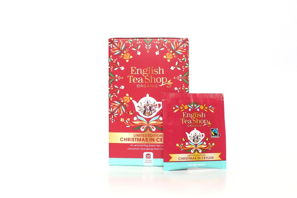 English Tea Shop Luomu Musta tee Christmas in Ceylon 20 pss (6 x 40 g) FI-EKO-201
