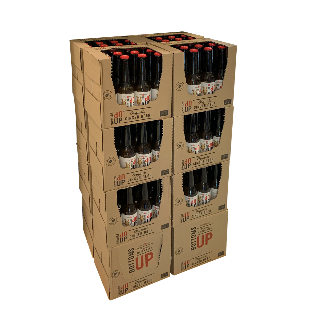 Bottoms Up Organic Ginger Beer 1/4-pallet 330ml x 192 (SCAN) PL-EKO-07