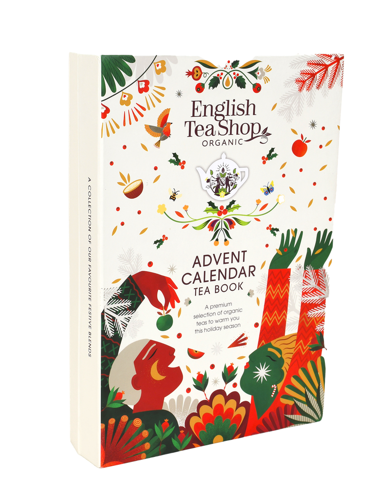 English Tea Shop Luomu Iso Teejoulukalenterikirja, valkoinen, 25pss (6 x 50g) LK-BIO-149