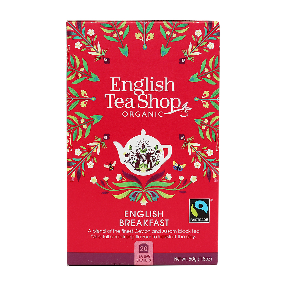 English Tea Shop Luomu Musta Tee English Breakfast, Reilu 20 pss (6 x 40 g) LK-BIO-149