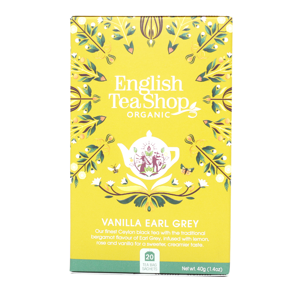 English Tea Shop Luomu Musta tee Vanilla Earl Grey 20 pss (6 x 40 g) LK-BIO-149