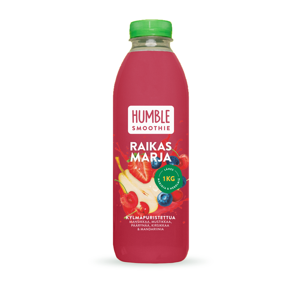 HUMBLE Raikas Marja Smoothie 750ml x 4 (KMP 0,20€)