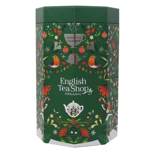 [06415] English Tea Shop Luomu Teejoulukalenteri Joulupuu 25 pss (6 x 50 g) LK-BIO-149